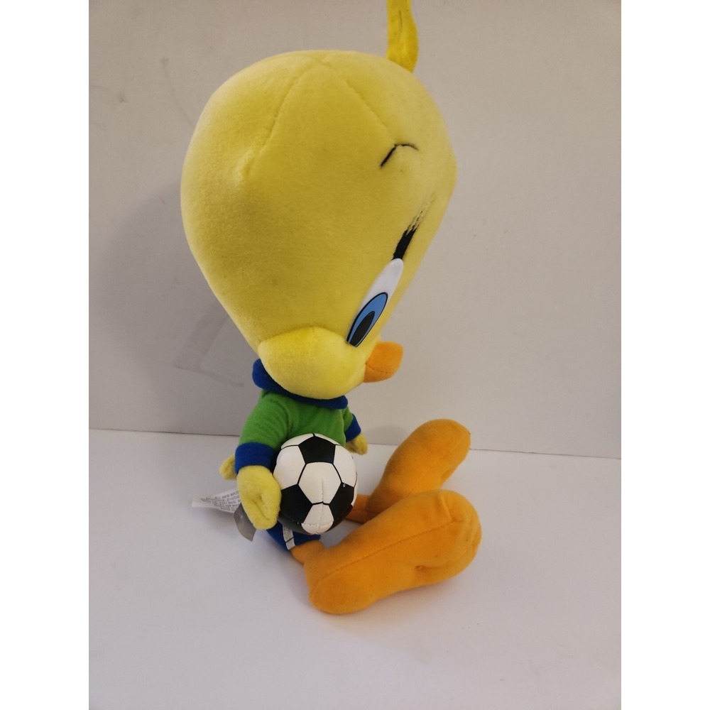 Tweety Bird Soccer Plush Toy Stuffed animal Toy 15" Yellow Bird pre-owned Toys - Picture 3 of 6